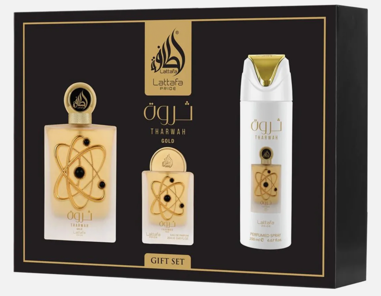 Lattafa Pride Tharwah Gold GIFTSET  Eau de Parfum