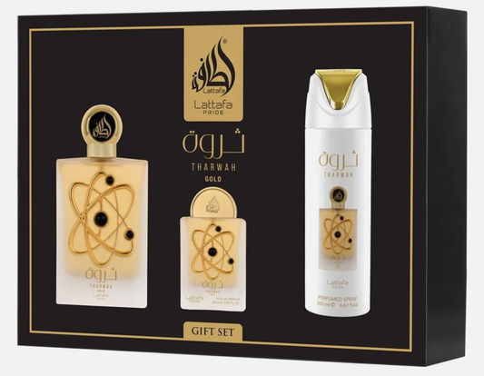 Lattafa Pride Tharwah Gold GIFTSET  Eau de Parfum